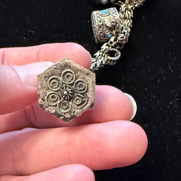 Vintage Silver Charm Bracelet - Picture 4 of 16